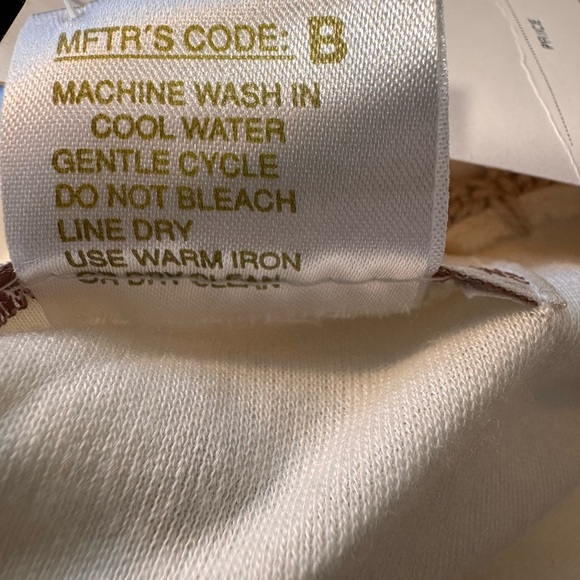 Off White & Tan Embroidered Blouse & Skirt handcrafted in the Philippines NWT - Picture 8 of 15